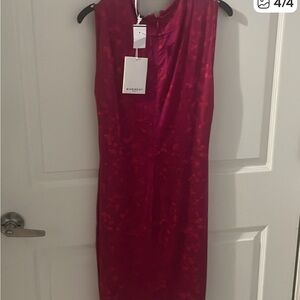 Givenchy Red Sleeveless Jersey Dress  NWT
